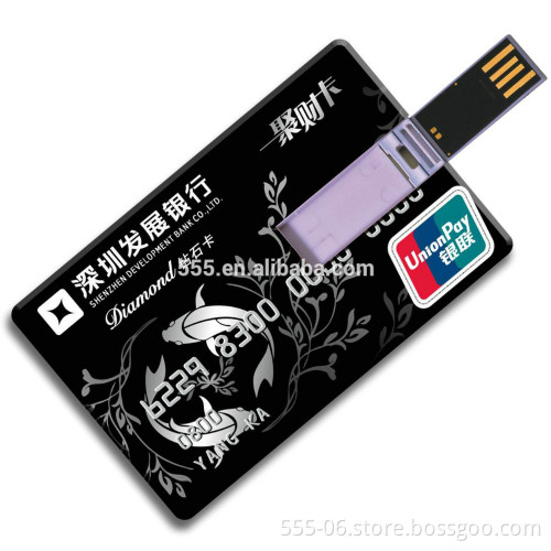 Wholesale Customized Logo Business/Credit Card USB Flash Drive 1GB to 32GB